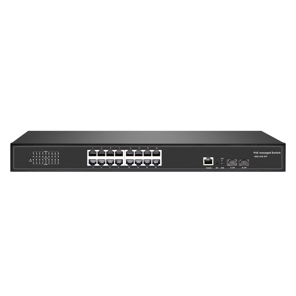 PTZCam 16-port Gigabit Ethernet POE+ Network Switch for Live Streaming