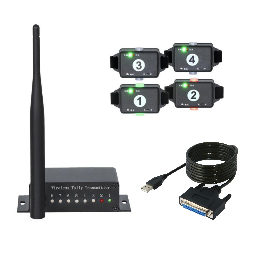 PTZCam TALLY4 vMix - 4-camera wireless tally system for vMix