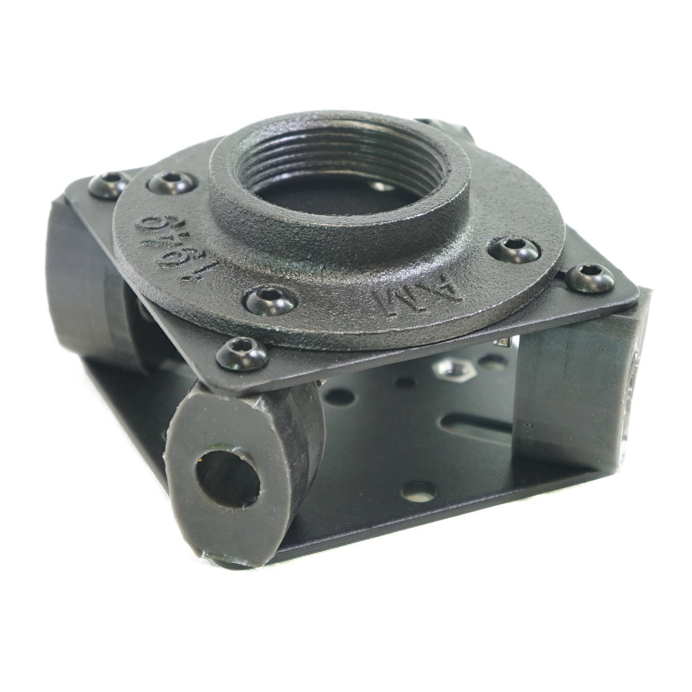 PTZCam Vibration Reduction Universal PTZ Mounting Plate with 1.5" NPT Pipe Mount