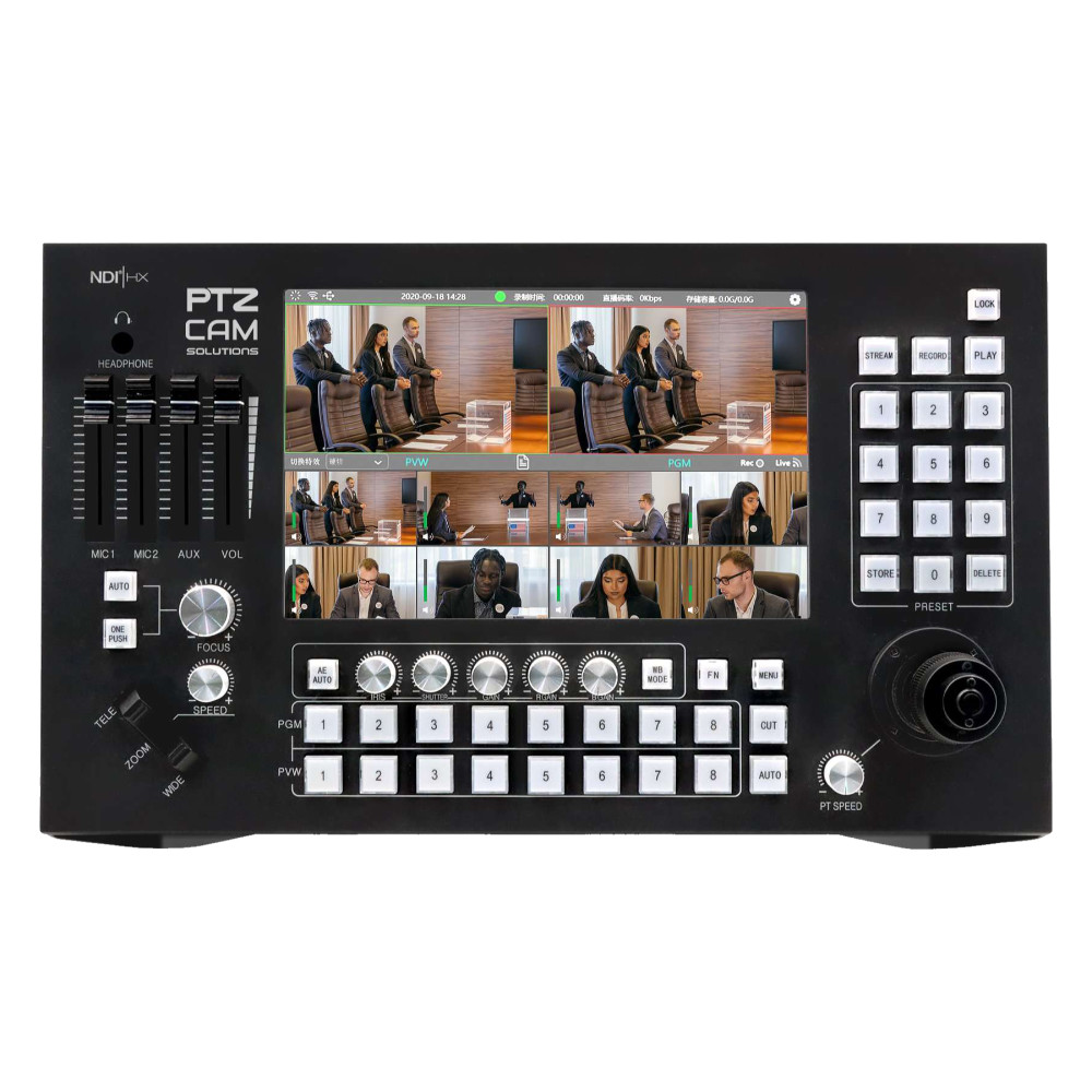 PTZCam Switch N8 - 8-channel NDI|HX2 Switcher and PTZ Controller